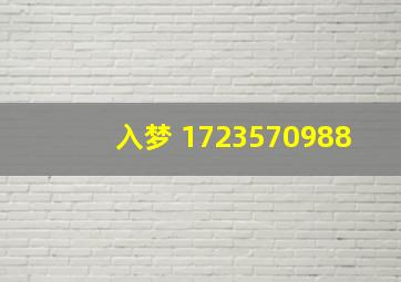 入梦 1723570988